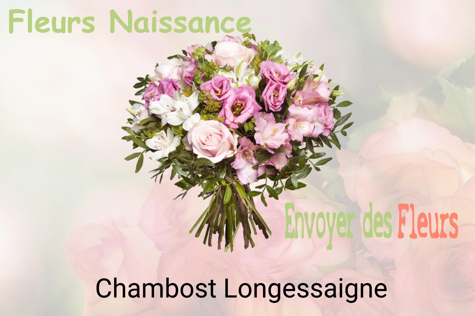 Bouquet de fleurs de naissance livré à Chambost-Longessaigne